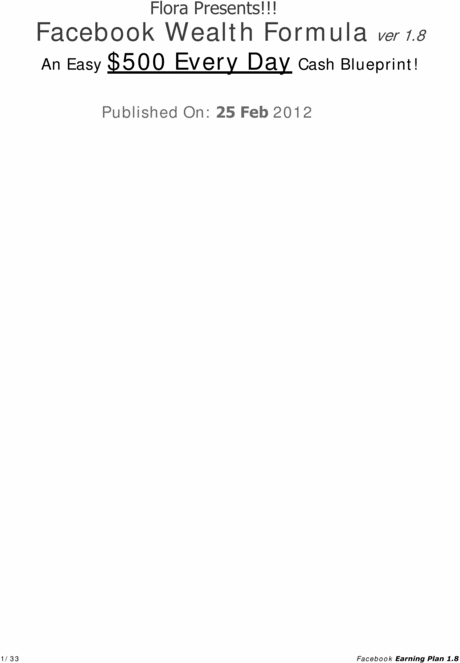 Product picture Earn $350 to $500 Per Day With Facebook.com